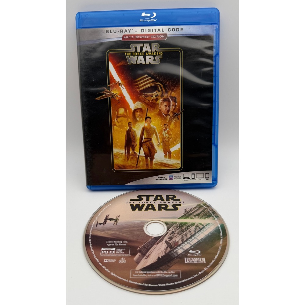 Star Wars The Force Awakens Blu-ray Movie Lucasfilm J.J. Abrams Kylo Ren Rey